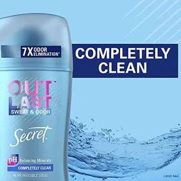 Secret Outlast Invisible Solid Antiperspirant for Women 3-Pack