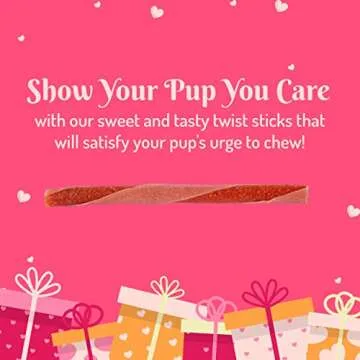 Rawhide Free Apple Twist Sticks for Dogs - 10pk Delight