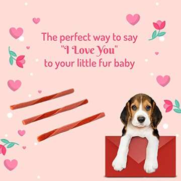 Rawhide Free Apple Twist Sticks for Dogs - 10pk Delight