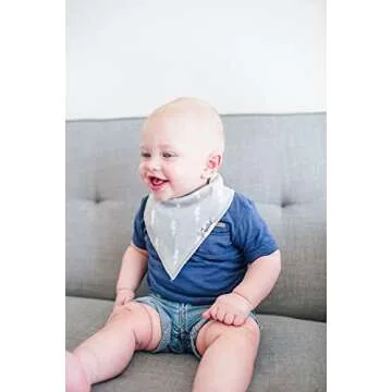 Stylish Copper Pearl Baby Bandana Bibs for Teething Babies