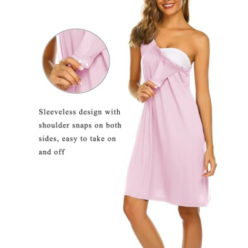 Ekouaer Nursing Nightgown for Maternity and Breastfeeding