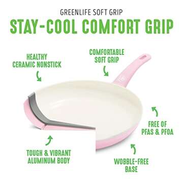 GreenLife 11” Healthy Ceramic Nonstick Grill Pan - PFAS-Free