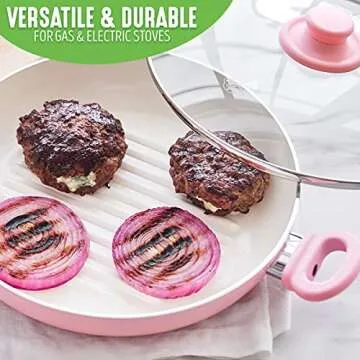 GreenLife 11” Healthy Ceramic Nonstick Grill Pan - PFAS-Free