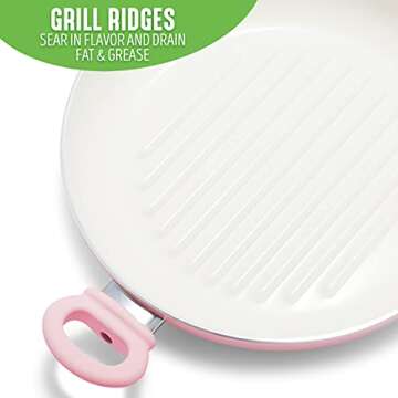 GreenLife 11” Healthy Ceramic Nonstick Grill Pan - PFAS-Free