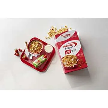 Post Premier Protein Mixed Berry Almond cereal, high protein cereal, protein rich breakfast or snack...