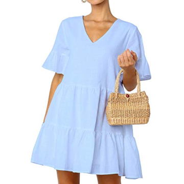 FancyInn Women’s Sweet Shift Tunic Dress with Pockets