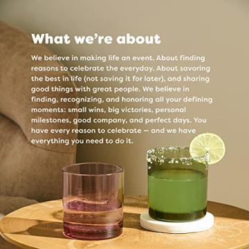 TOSSWARE 12oz Unbreakable Retro Glasses Set of 4