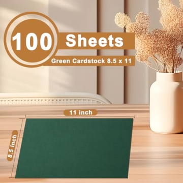 Silunkia Dark Green Heavyweight Cardstock for Crafting