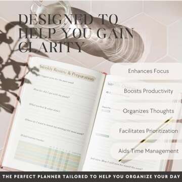 The ADHD Planner for Adults - Undated Daily & Weekly ADHD Journal for Disorganized People, 90 Days -...