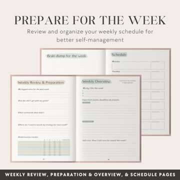 The ADHD Planner for Adults - Undated Daily & Weekly ADHD Journal for Disorganized People, 90 Days - Habit Tracker, Record Emotions & Mood - Academic Goals - Structure & Focus for Adults Brains