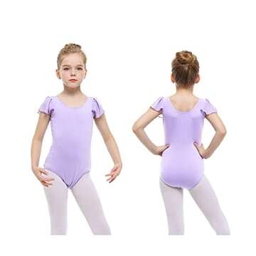 Stelle Girls Ballet Leotard - Ruffle Sleeve Toddler Dance Outfit