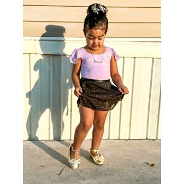 Stelle Girls Ballet Leotard - Ruffle Sleeve Toddler Dance Outfit