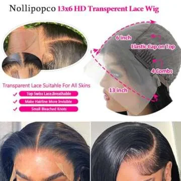NOLLIPOPCO 30 Inch Lace Front Wigs for a Natural Look