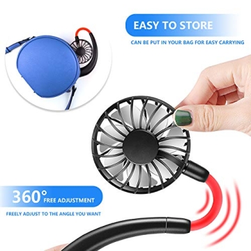 SOHOUR Portable Neck Fan - Hands-Free Personal Cooling Solution