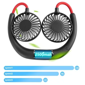 SOHOUR Portable Neck Fan - Hands-Free Personal Cooling Solution