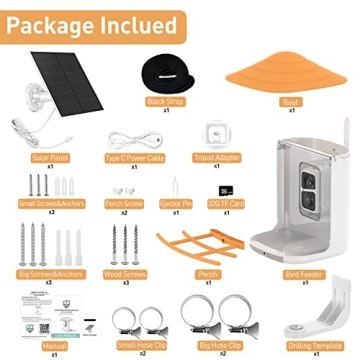 Soliom BF09 Bird Feeder with Camera for Bird Watching