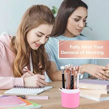 Leinuosen 50 Pieces Bridal Shower Crystal Diamond Pens Bulk Wedding Bling Ballpoint Pen with Diamond on Top for Women Girls School Office Supplies Gifts