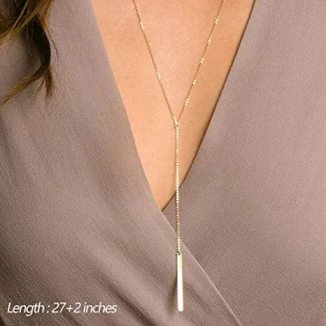 Turandoss Gold Layered Necklaces for Women - Plus Size Friendly
