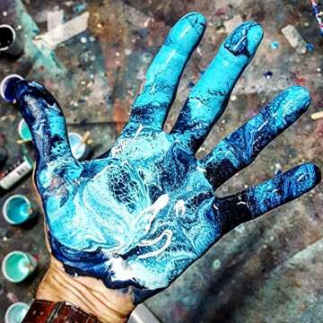 Earl Lube Pour Fluid Pouring Medium 32oz Bottle - Artist/Professional-Quality, Clear, Matte-Drying and Leveling Acrylic Pouring Medium