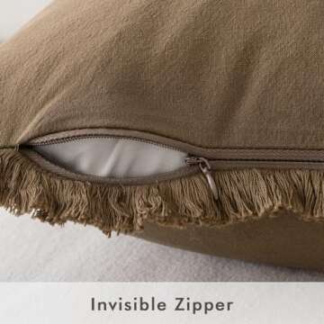 MIULEE Boho Farmhouse Throw Pillow Covers Set of 2