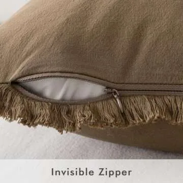 MIULEE Boho Farmhouse Throw Pillow Covers Set of 2