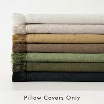 MIULEE Boho Farmhouse Throw Pillow Covers Set of 2