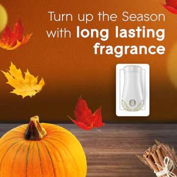 Glade PlugIns Refills Air Freshener, Scented and Essential Oils for Home and Bathroom, Golden Pumpkin & Spice, Limited Edition Scent, 4.69 Fl Oz, 7 Count