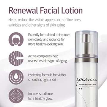 Epionce Renewal Facial Lotion - Hydrating, Anti-Aging Moisturizer for Normal to Combination Skin, Fo...