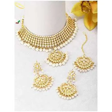 Aheli Kundan Wedding Jewelry Set for Elegant Women