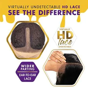 Sensationnel Butta Lace Wig with Deep Parting - Jetblack