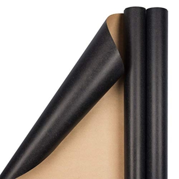 JAM Paper Kraft Wrapping Paper - Elegant 50 Sq Ft Rolls