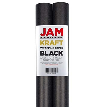 JAM Paper Kraft Wrapping Paper - Elegant 50 Sq Ft Rolls