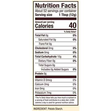 Bob's Red Mill Potato Starch, Resealable Stand up Bag, 22 ounce (Pack of 4)