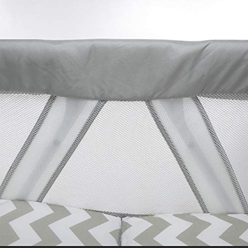 miclassic Portable All Mesh Rocking Bassinet for Newborns