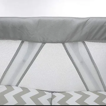 miclassic Portable All Mesh Rocking Bassinet for Newborns