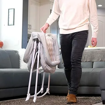 miclassic Portable All Mesh Rocking Bassinet for Newborns