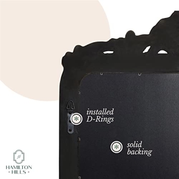 Hamilton Hills 24x36 Vintage Gold Baroque Wall Mirror