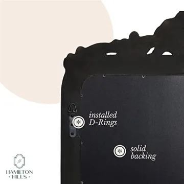 Hamilton Hills 24x36 Vintage Gold Baroque Wall Mirror