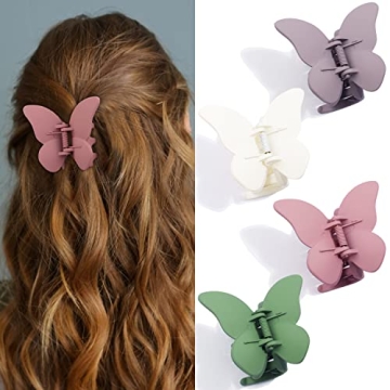 Chanaco Hair Clips: 4 Durable Butterfly Accessories for All Hair Types