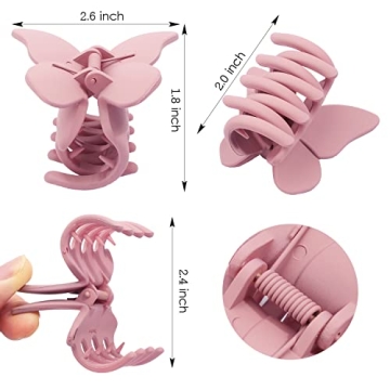 Chanaco Hair Clips: 4 Durable Butterfly Accessories for All Hair Types