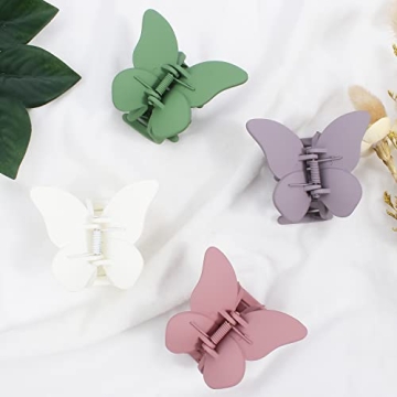 Chanaco Hair Clips: 4 Durable Butterfly Accessories for All Hair Types
