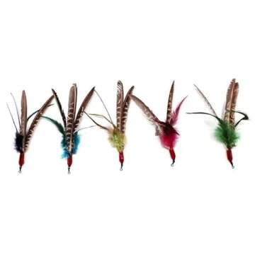 GoCat DaBird SUPER Feather Refill, Assorted Colors, Pack of 3