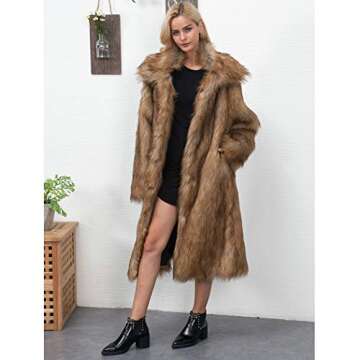 Chic Faux Fur Jacket for Women - Stylish Warm Outerwear