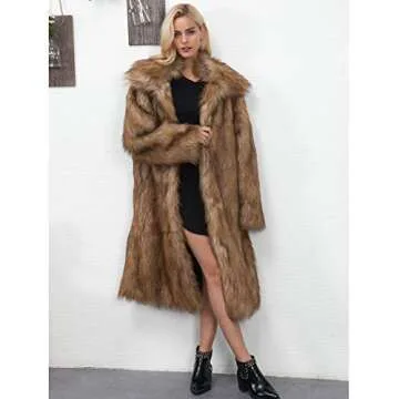 Chic Faux Fur Jacket for Women - Stylish Warm Outerwear