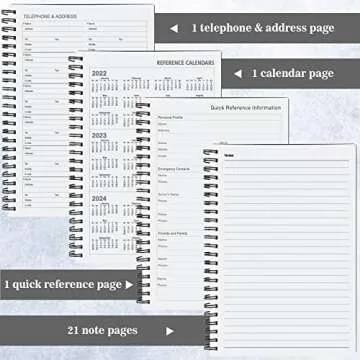 Asten Undated Weekly Planner for Goal Management and Tasks