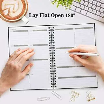 Asten Undated Weekly Planner for Goal Management and Tasks