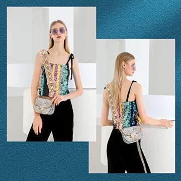 weiwei Purse Strap Crossbody Universal Guitar Strap Purse 2" Bag Straps Replacement Crossbody Retro Jacquard Shoulder Straps for Women's Handbag