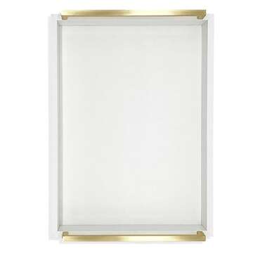 Montecito Home Faux Leather Tray | Elegant & Versatile