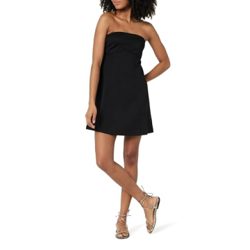 The Drop Women's Vienna Strapless Mini Dress in Black