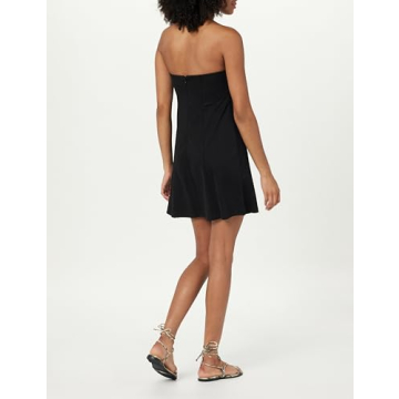 The Drop Women's Vienna Strapless Mini Dress in Black